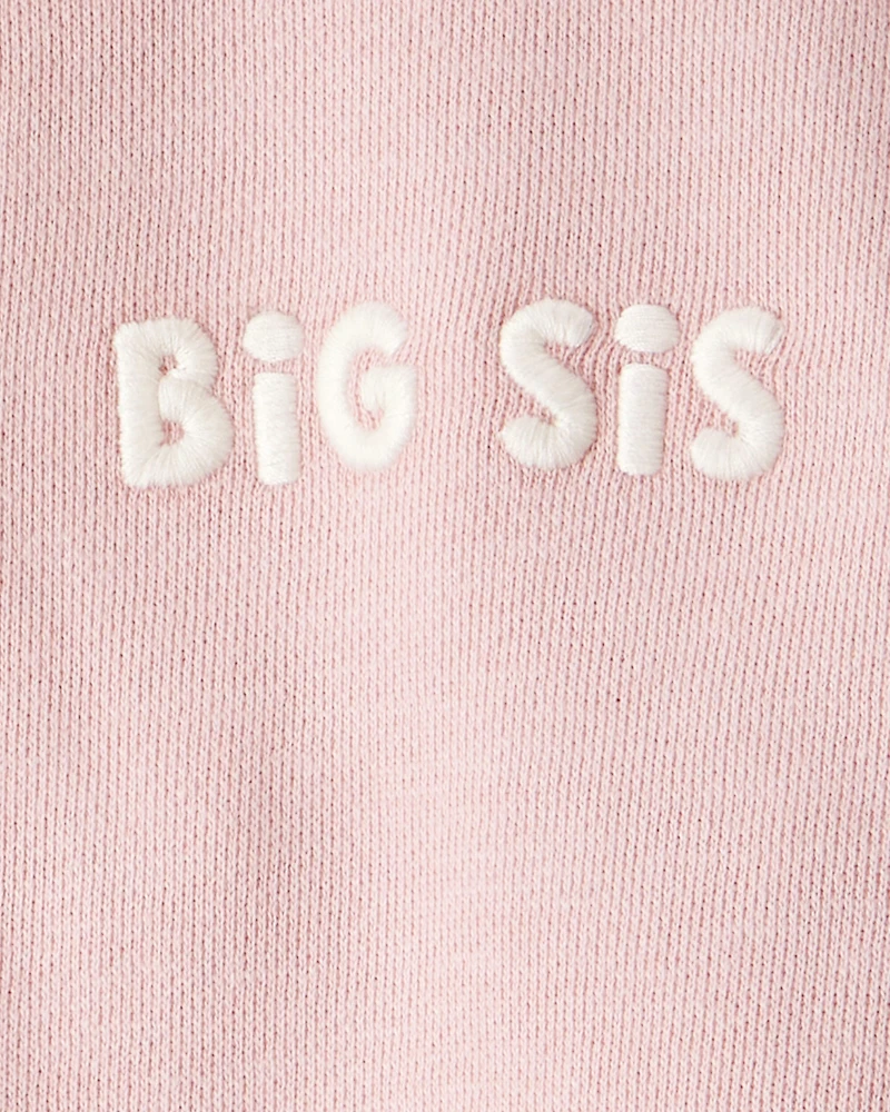 Toddler Organic Cotton Big Sis Sweatshirt