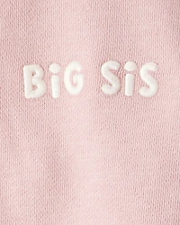 Toddler Organic Cotton Big Sis Sweatshirt