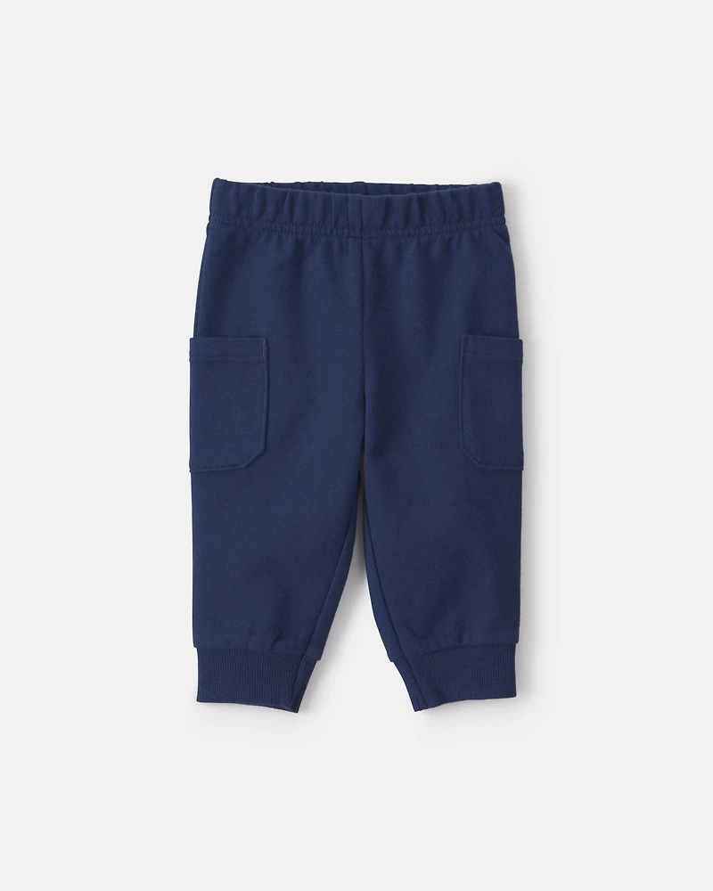 Baby Boy 3-Piece Buffalo Check Long-Sleeve Layering Set - Navy Blue