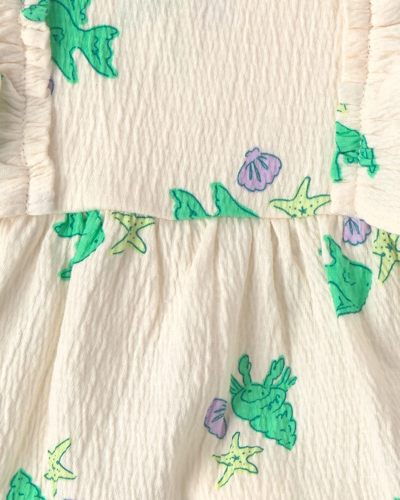 Baby Girl 3-Piece Fish Top & Short Set