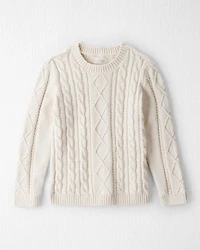 Kid Organic Cotton Cable Knit Sweater