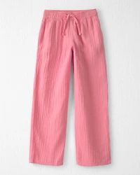 Girls Organic Cotton Gauze Pants