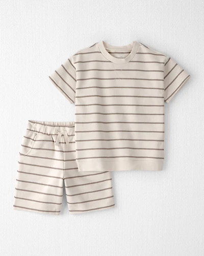 Kid 2-Piece Organic Cotton Striped Set