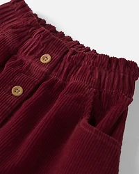Toddler Girl Organic Cotton Corduroy Skirt