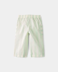 Baby Girl Striped Pants - Green/Ivory