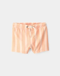 Baby Boy 2-Piece Long-Sleeve Rashguard Swimsuit Set - Orange