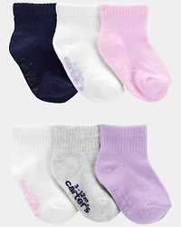 Baby Girl 6-Pack Ankle Socks