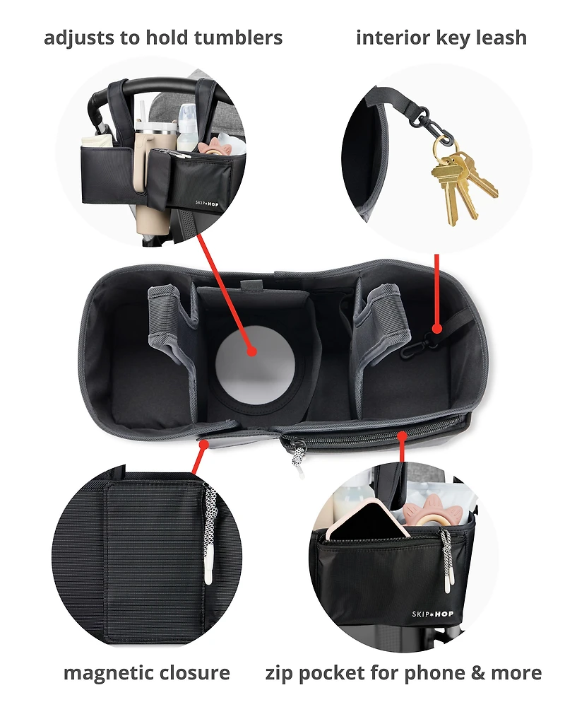 Ultimate Stroller Organizer - Black