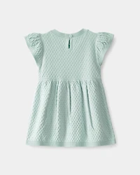 Baby Girl Sweater Dress - Green