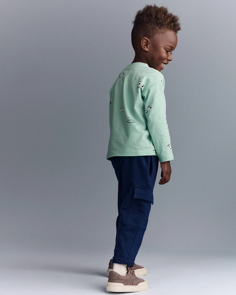 Toddler Boy Cargo Pant - Navy