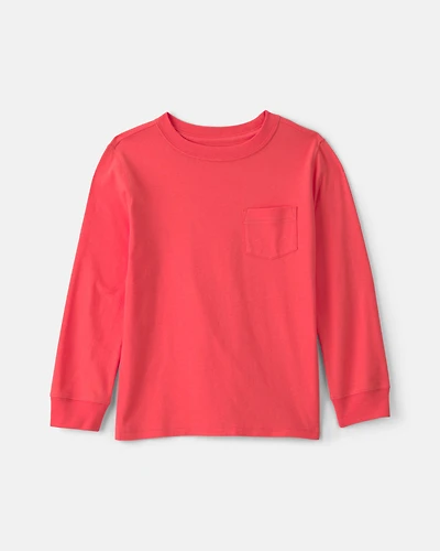 Boys Long-Sleeve Essential Tee- Orange