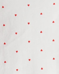 Baby Girl 3-Piece Heart Print Long-Sleeve Dress Set - Pink