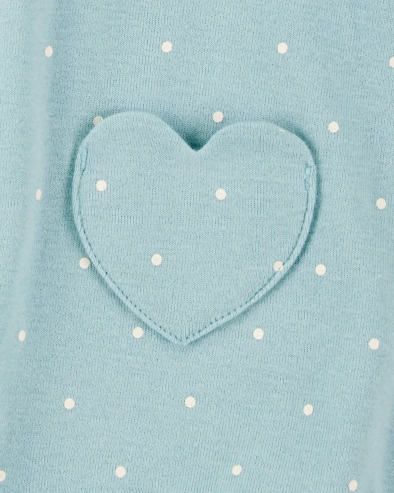 Baby Heart Cotton Romper