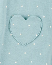 Baby Heart Cotton Romper