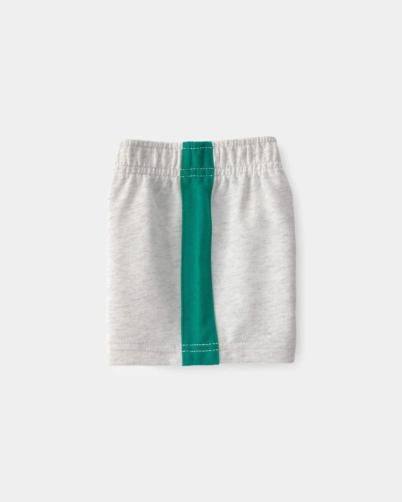 Baby Boy 2-Piece Pickleball Top & Short Set - Grey