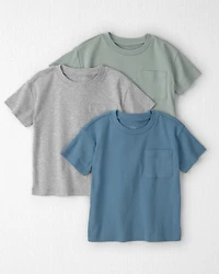 Toddler Boy 3-Pack Organic Cotton Pocket Tees