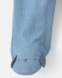 Baby Boy Dog Snug Fit Sleeper - Blue