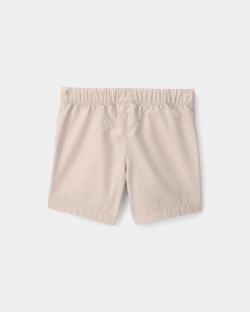Baby Boy Canvas Shorts - Khaki