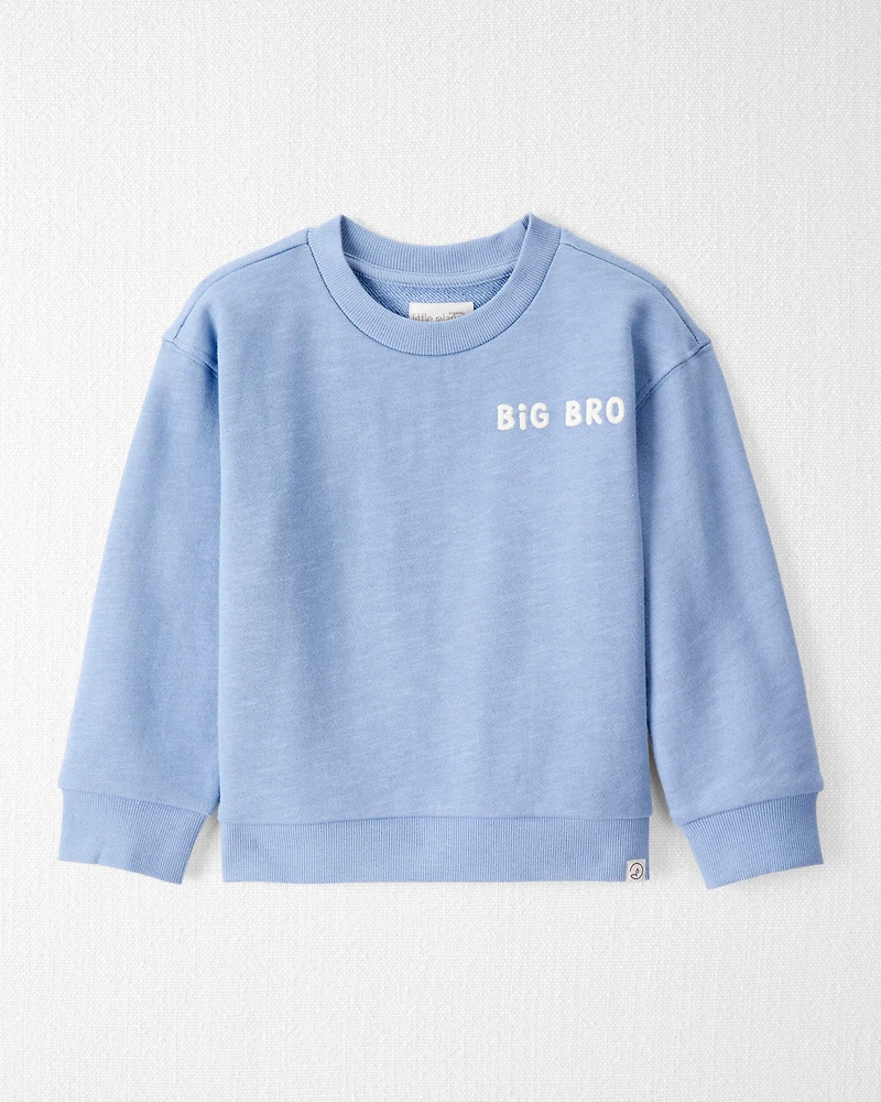 Toddler Organic Cotton Big Bro Sweatshirt