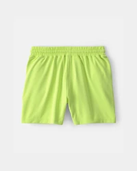 Boys Mesh Active Shorts - Green