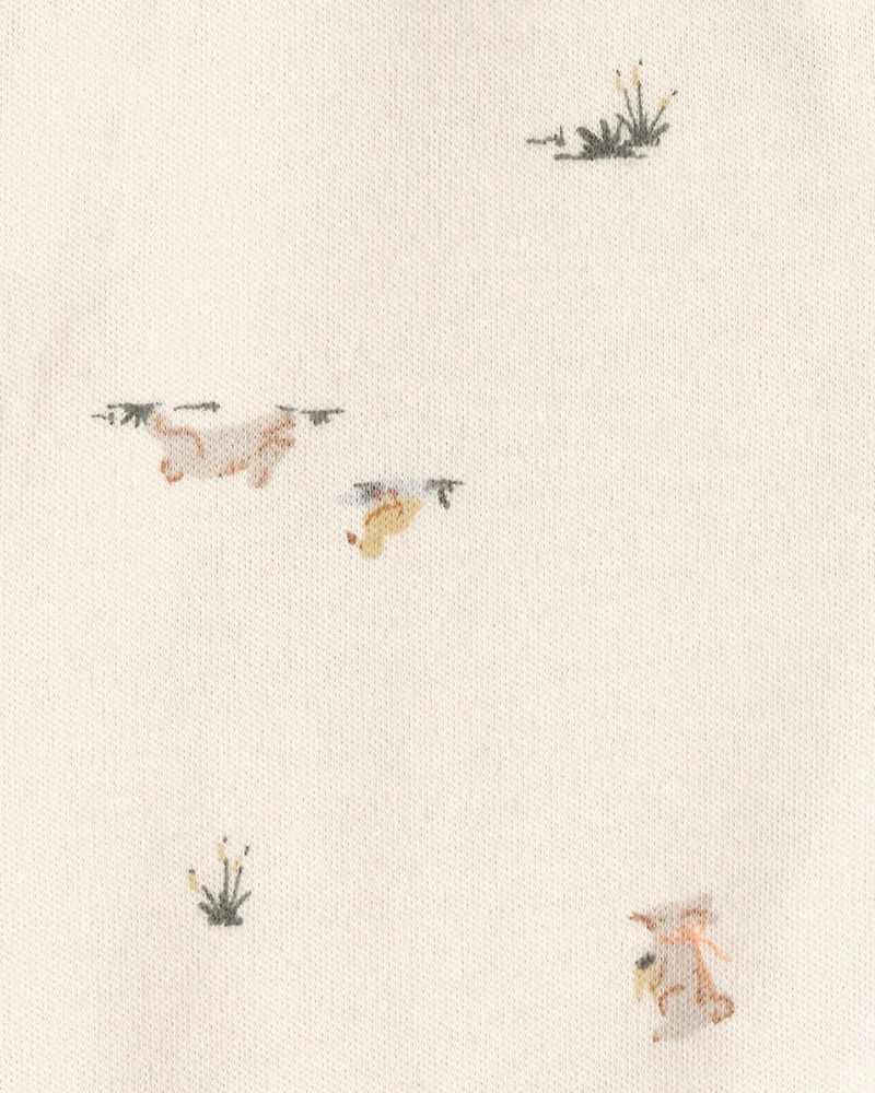 Baby Easter Bunny 100% Cotton Sleeper -Cream