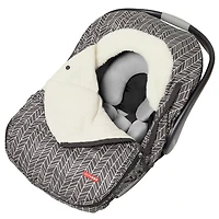 Boys STROLL & GO Car Seat Cover - Grey Feather