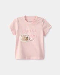 Baby Girl 'Little One' Koala Graphic Tee - Pink