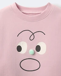 Toddler Emotions Wide-Arm Sweatshirt - Rose