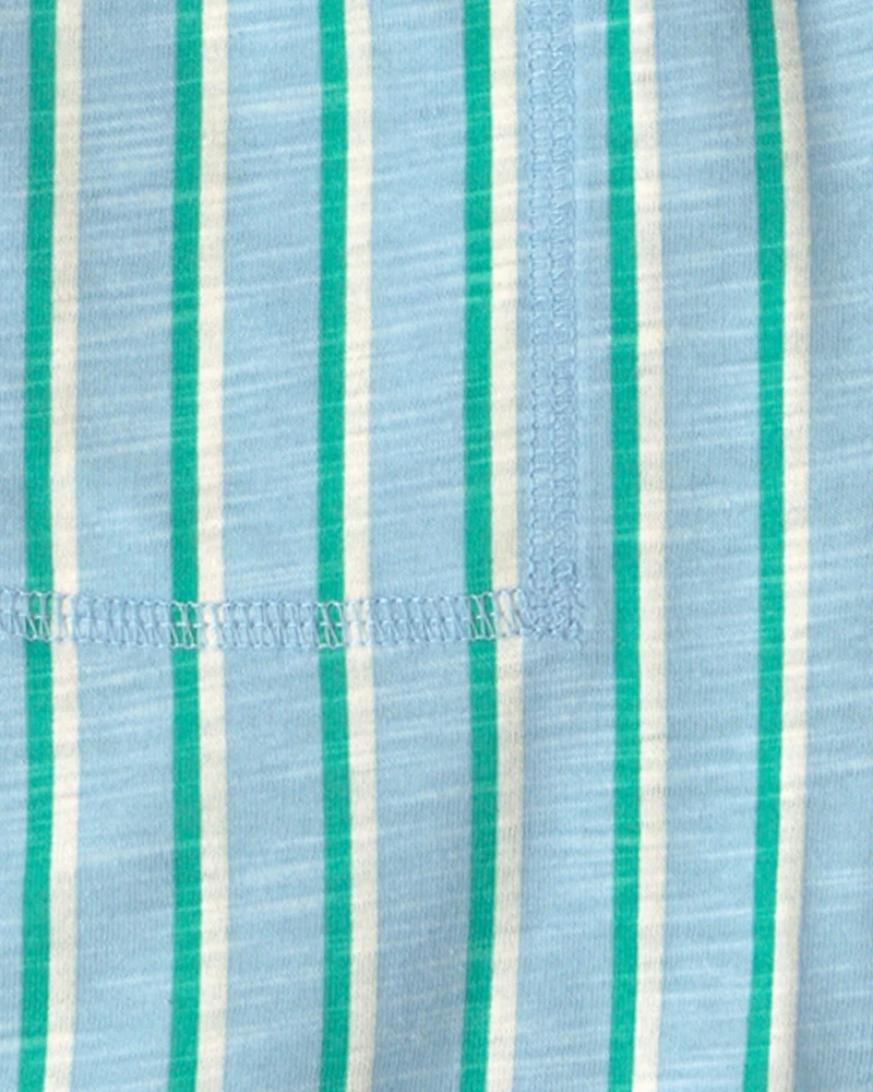 Boys Striped Shorts - Blue