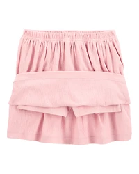 Kid 2-Piece Top & Skort Set - Pink