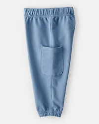 Baby Boy Striped French Terry Long-Sleeve Tee & Pant Set - Blue