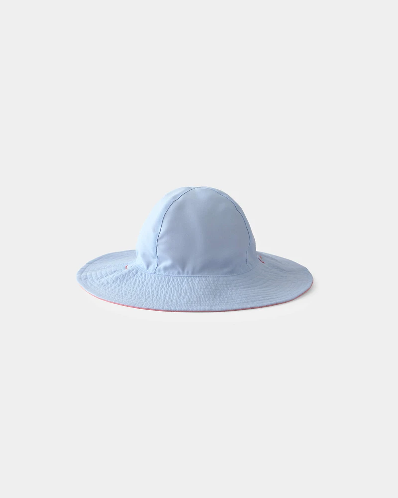 Baby Girl Reversible Swim Hat - Pink/Blue