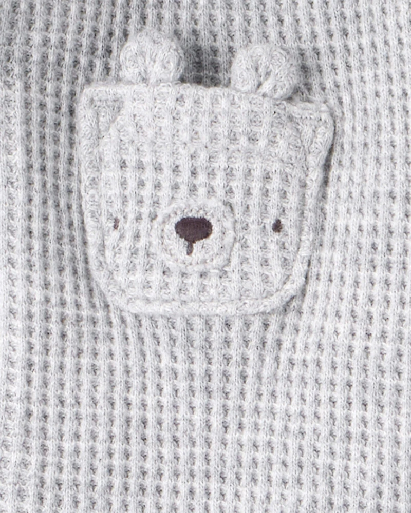 Baby 3-Piece Thermal Bear Little Cardigan Set