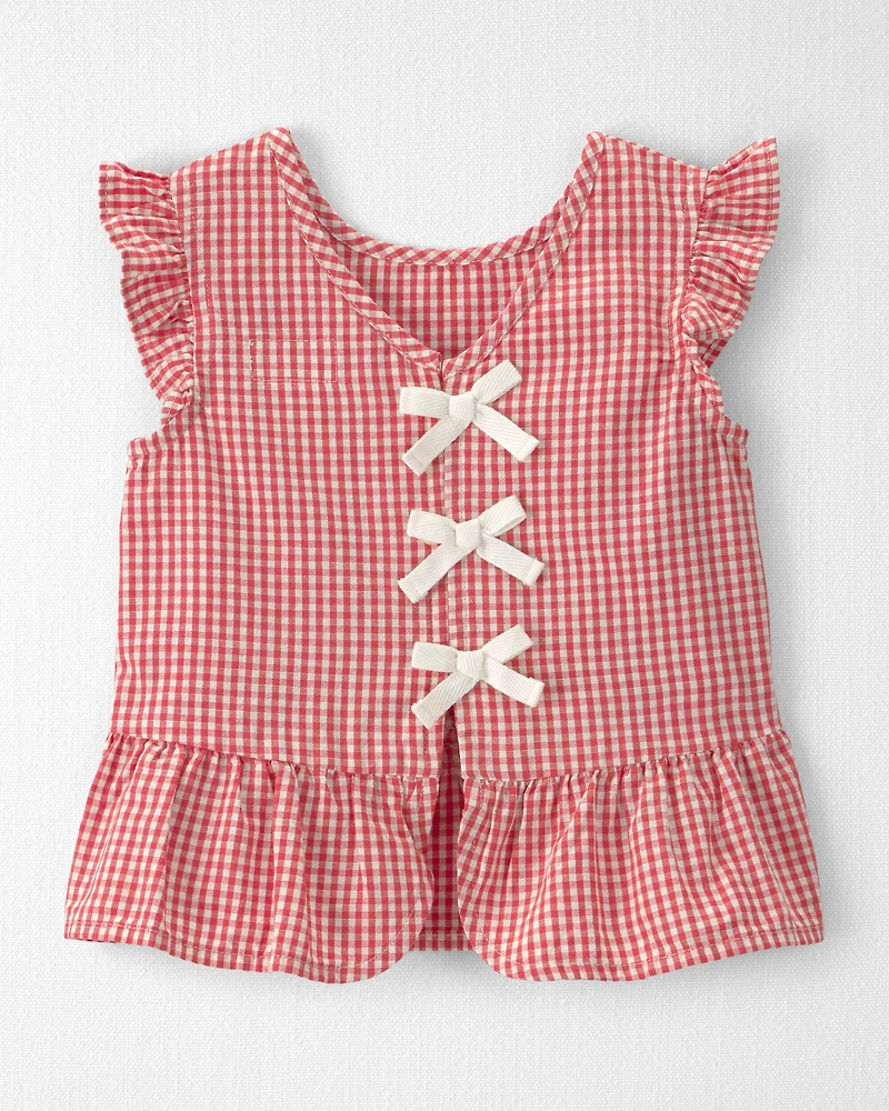 Toddler Girl 2-Piece Top & Short Set Made with Organic Cotton