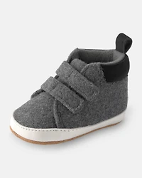 Baby Boy Double Strap Boots - Grey