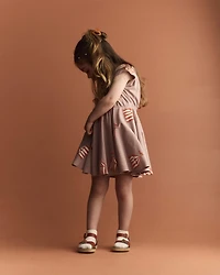 Toddler Girl Avenue Twirl™ Dress Big Top Print - Mauve