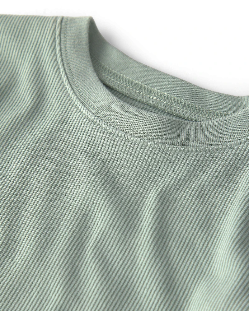 Kids 2-Piece Long-Sleeve Pajama Set Green