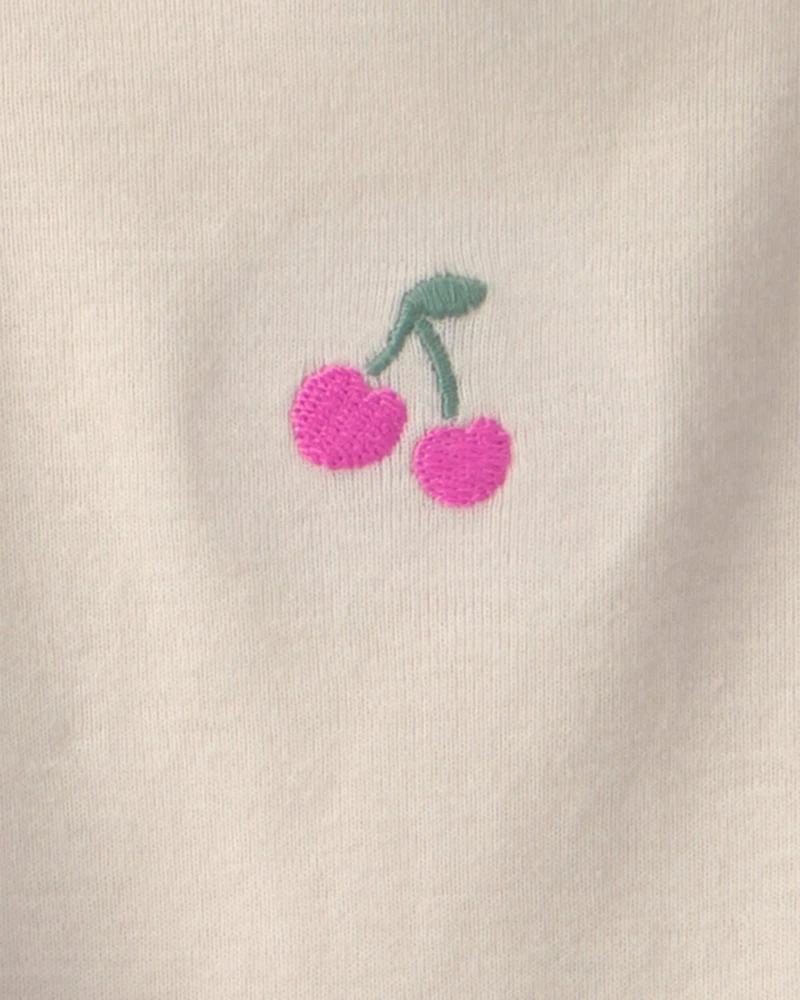 Baby Girl 3-Piece Cherry Layering Set - Pink/Cream