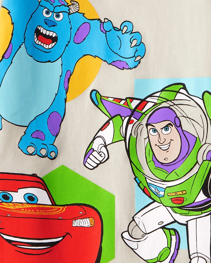 Toddler Boy Pixar Character Short-Sleeve Graphic Tee - Cream