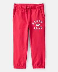 Toddler Boy French Terry Jogger - Red