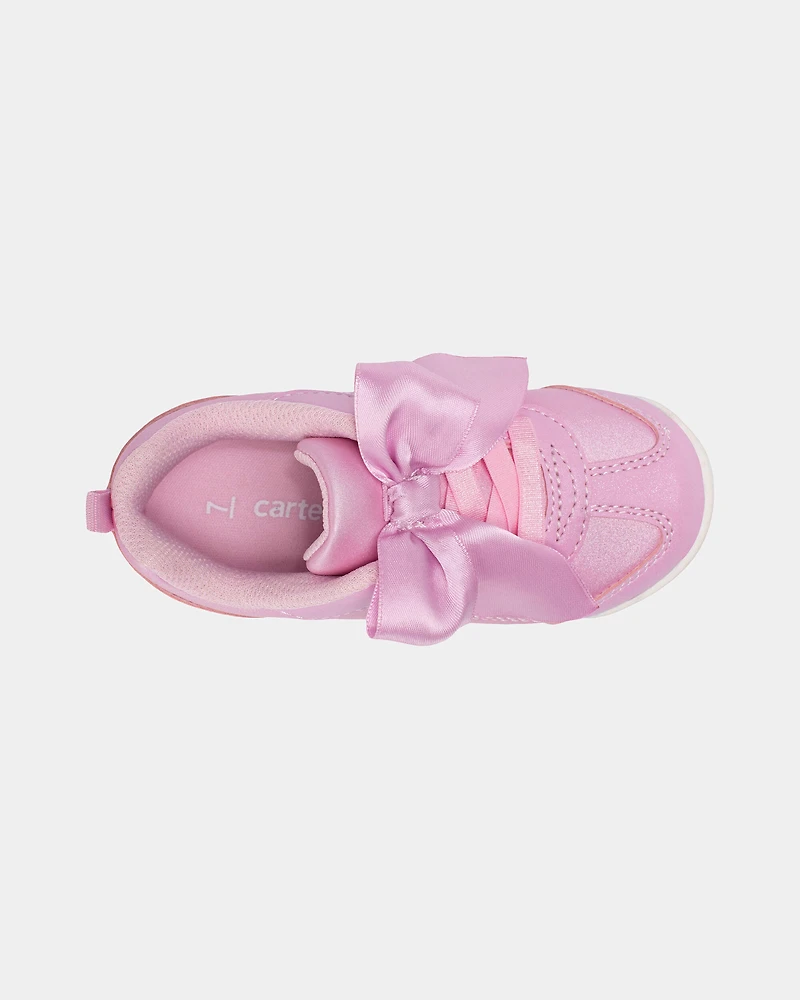 Toddler Girl Bow Casual Shoes - Pink
