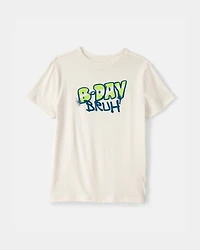 Boys 'B-Day Bruh' Graphic Tee - Ivory