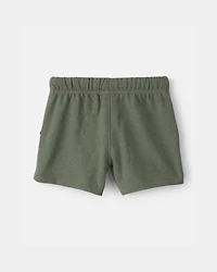Baby Boy French Terry Shorts - Green