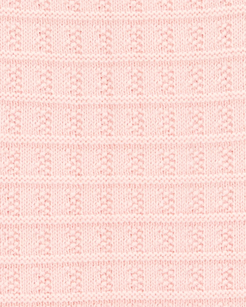 Kid Pink Knit Tank Top