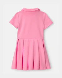 Toddler Girl Pleated Tennis Dress - Pink