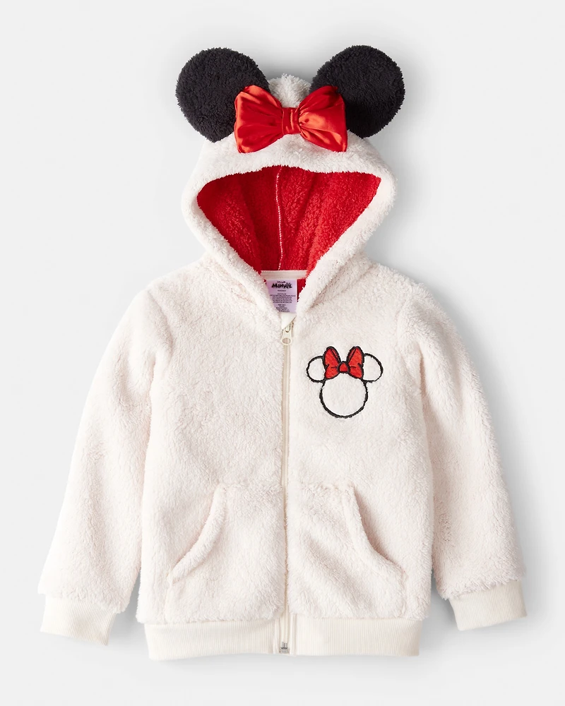 Toddler Girl Disney© Minnie Mouse Hoodie - White