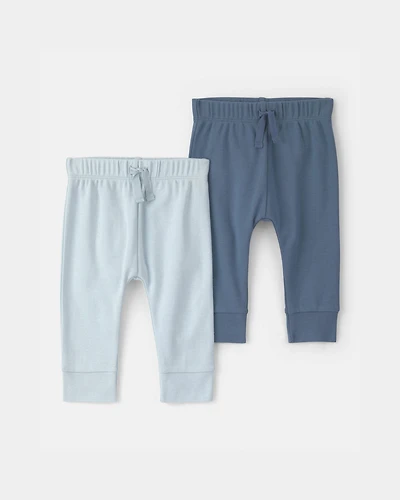 Baby Boy 2-Pack Cotton Pants - Blue