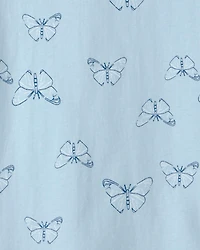 Girls Butterfly Top - Blue