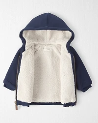 Baby Waffle Knit Hooded Jacket Made with Organic Cotton