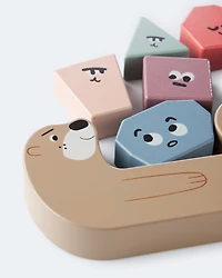 Toddler Otter Wooden Stacker Activity Set